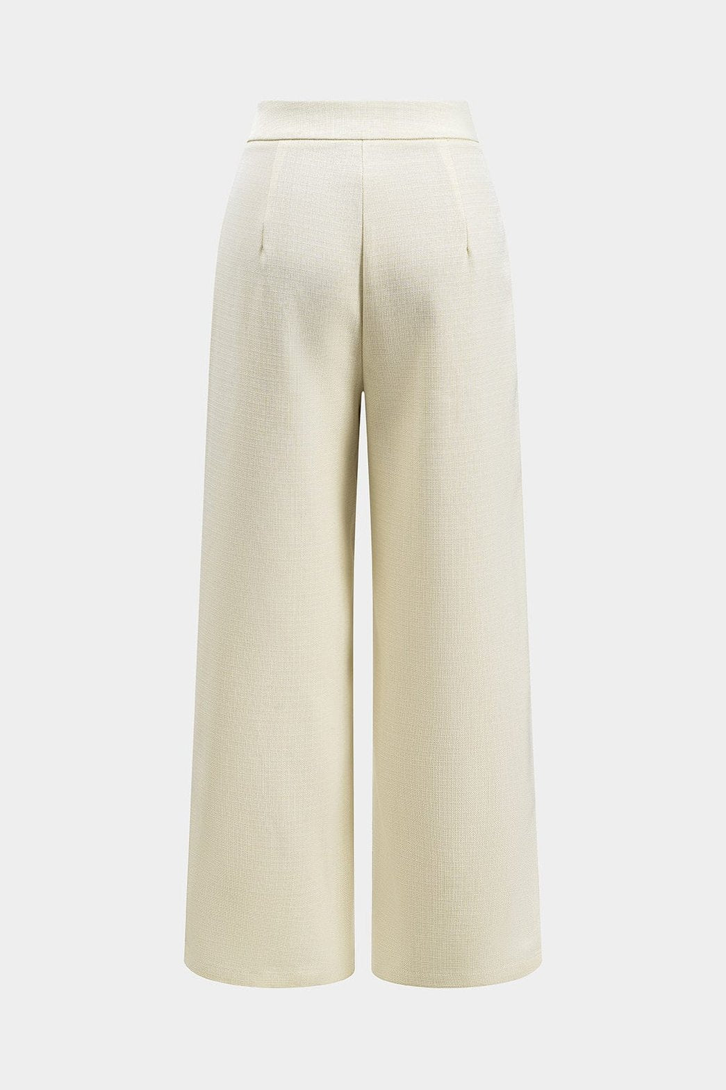 Détail plis pantalon palazzo fluide rose