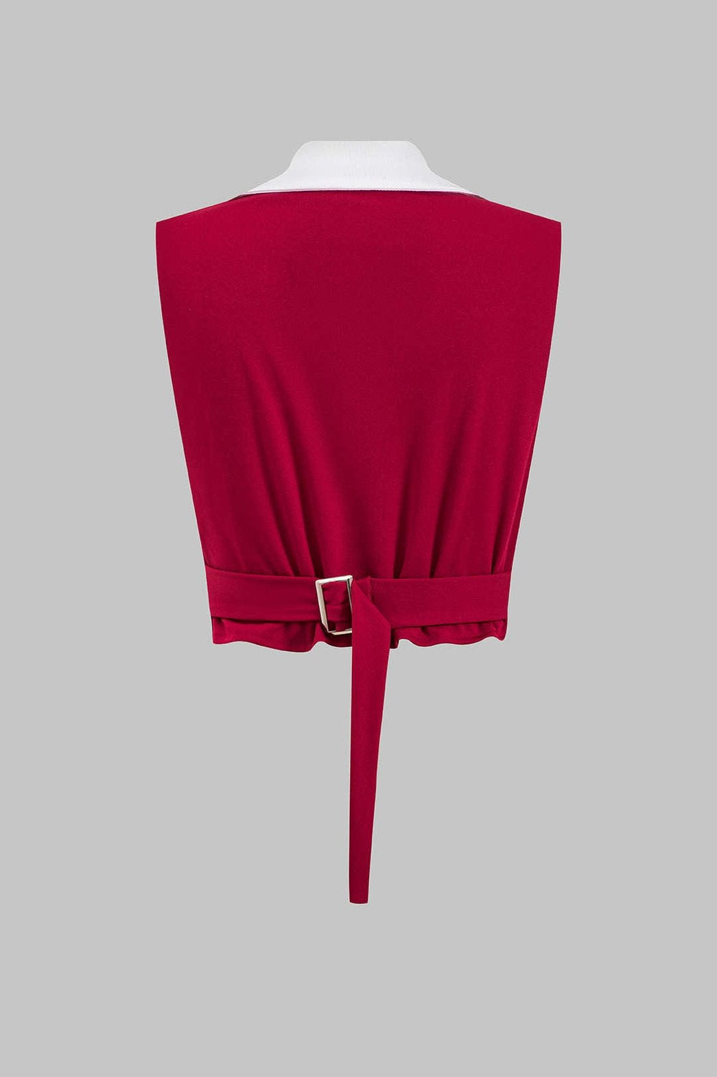 Détail dos noué du top blanc cristal