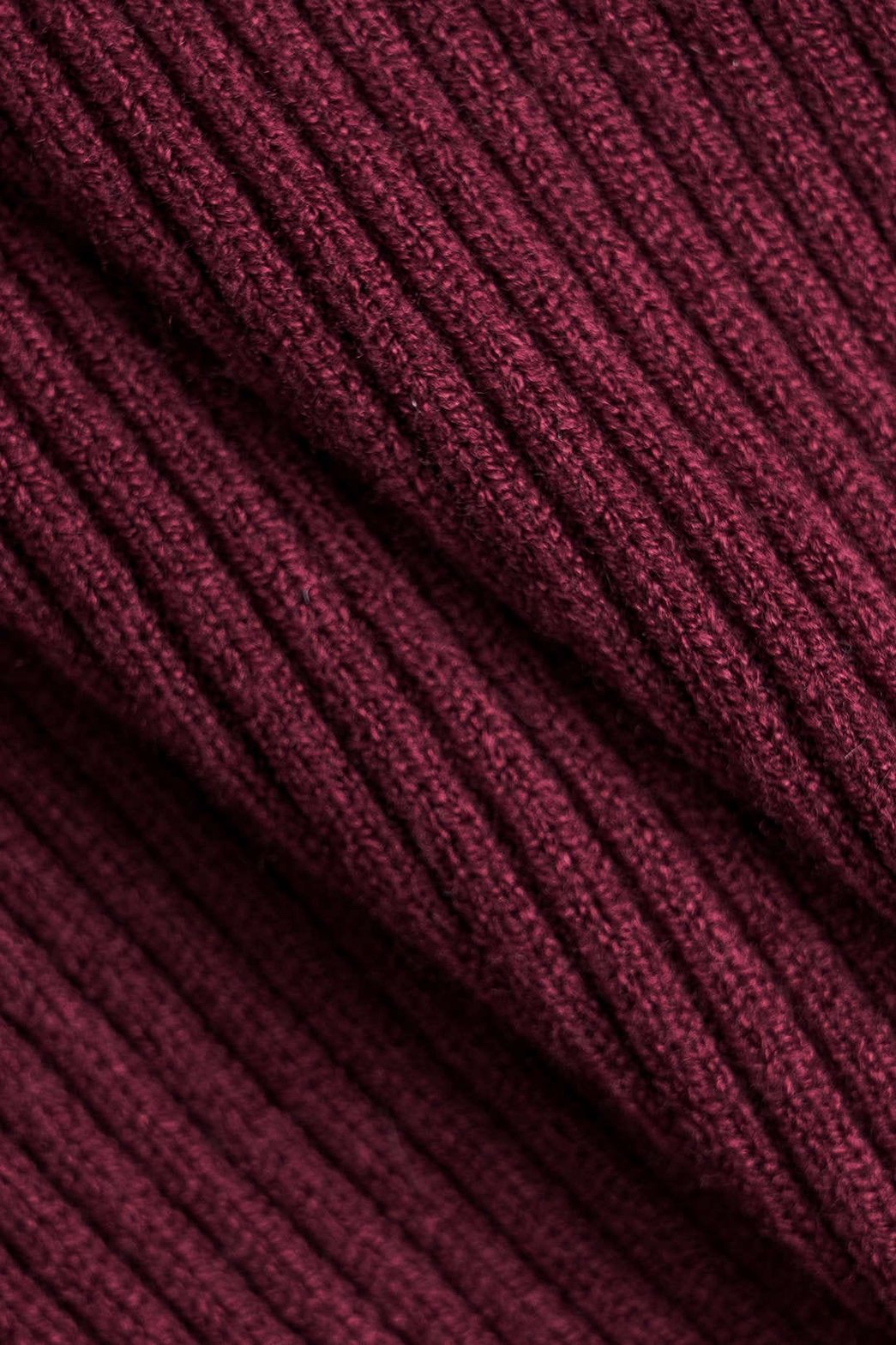 Détail maille côtelée sophistication