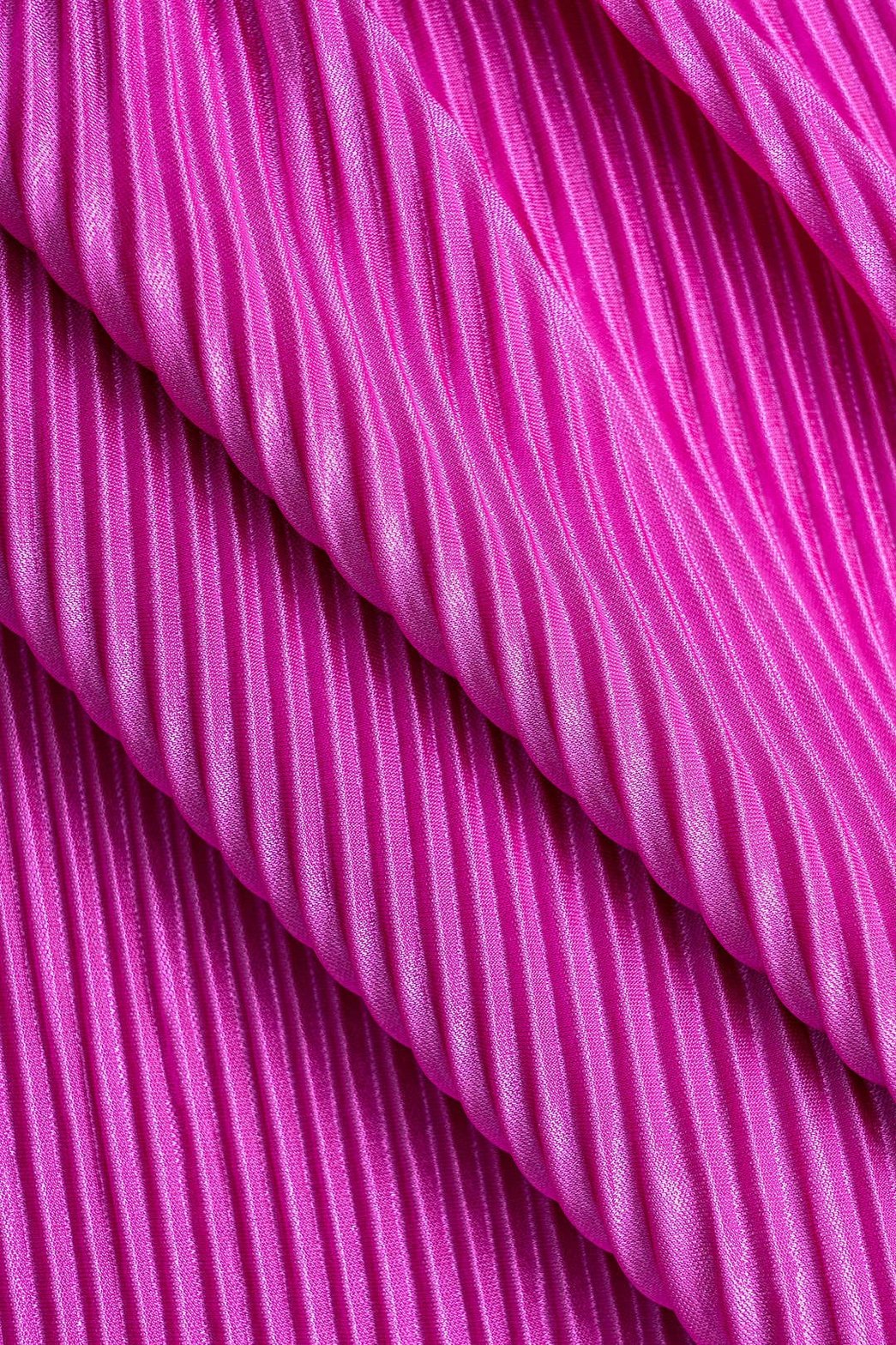 Vue d'ensemble plissé fuchsia vent