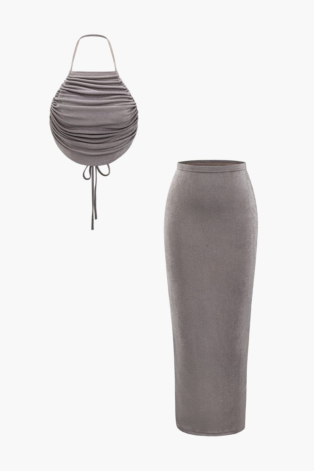 Ensemble gris élégant licou douceur