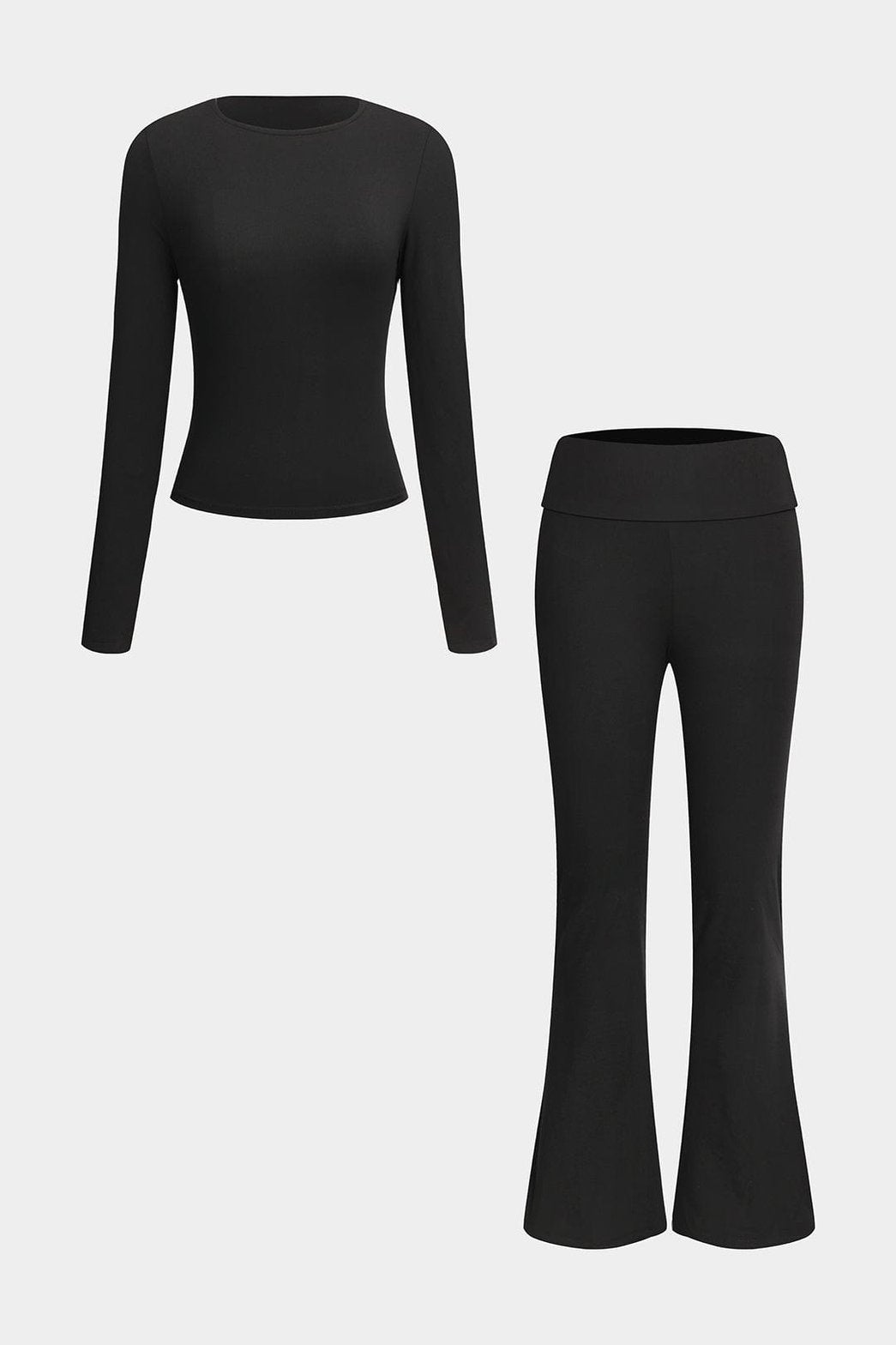 Ensemble noir moulant vue de face - Harmonie