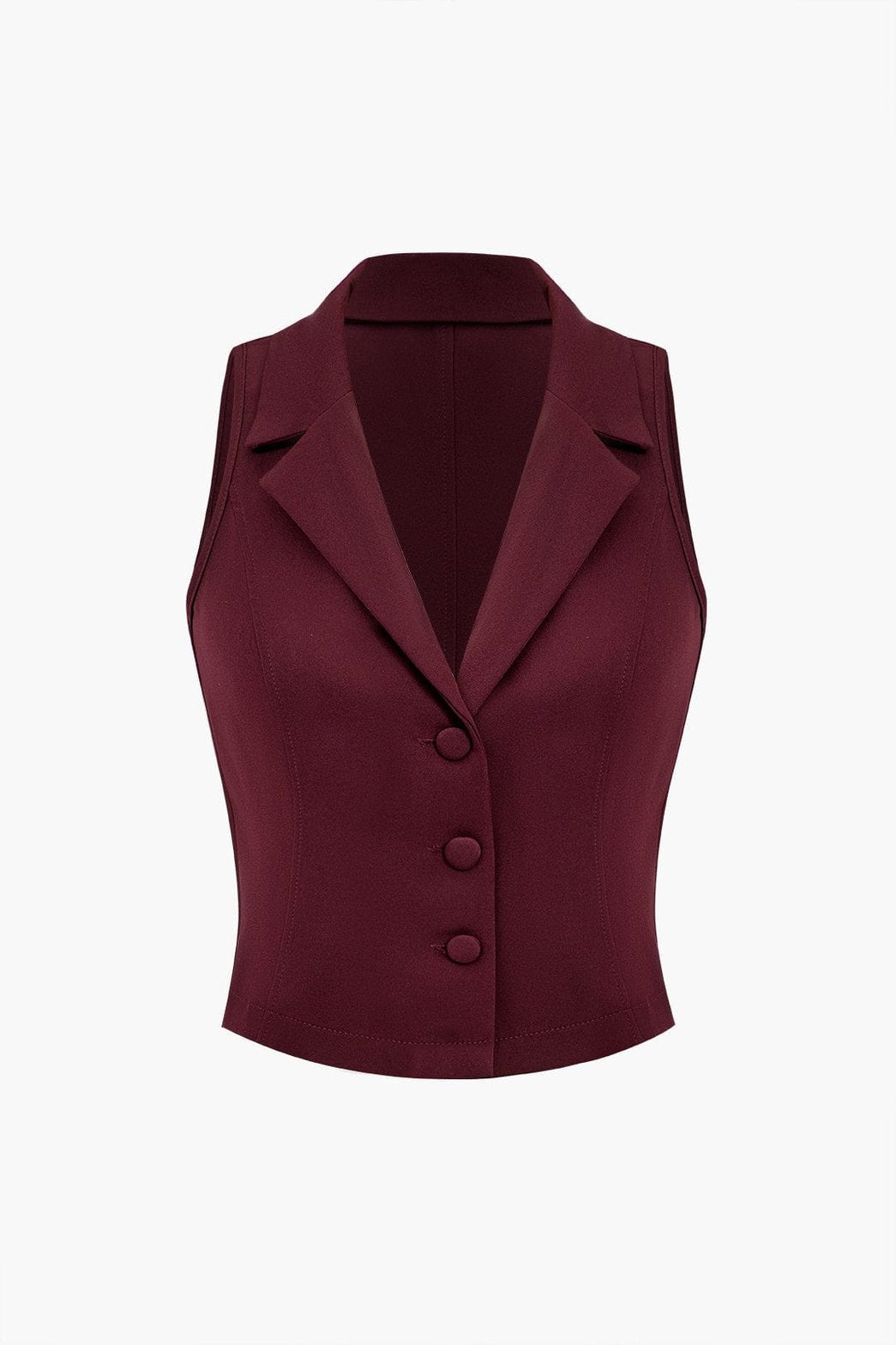 Top sans manches bordeaux harmonie