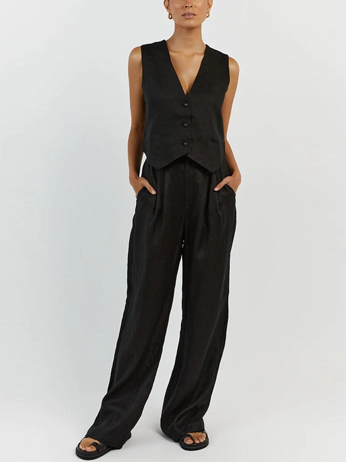 Tenue blanche été détail coton
