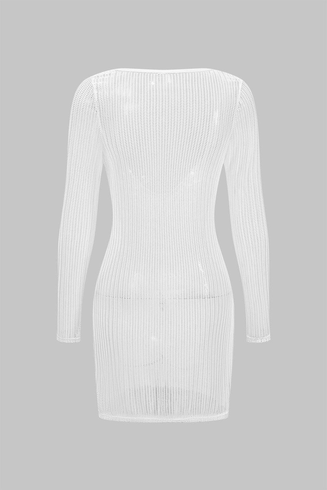 Bikini blanc style minimaliste vague