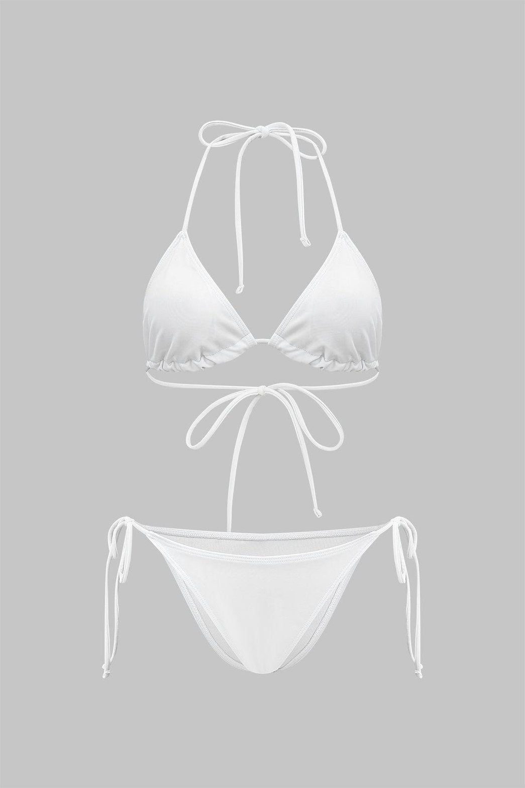 Ensemble plage trois pièces blanc sable
