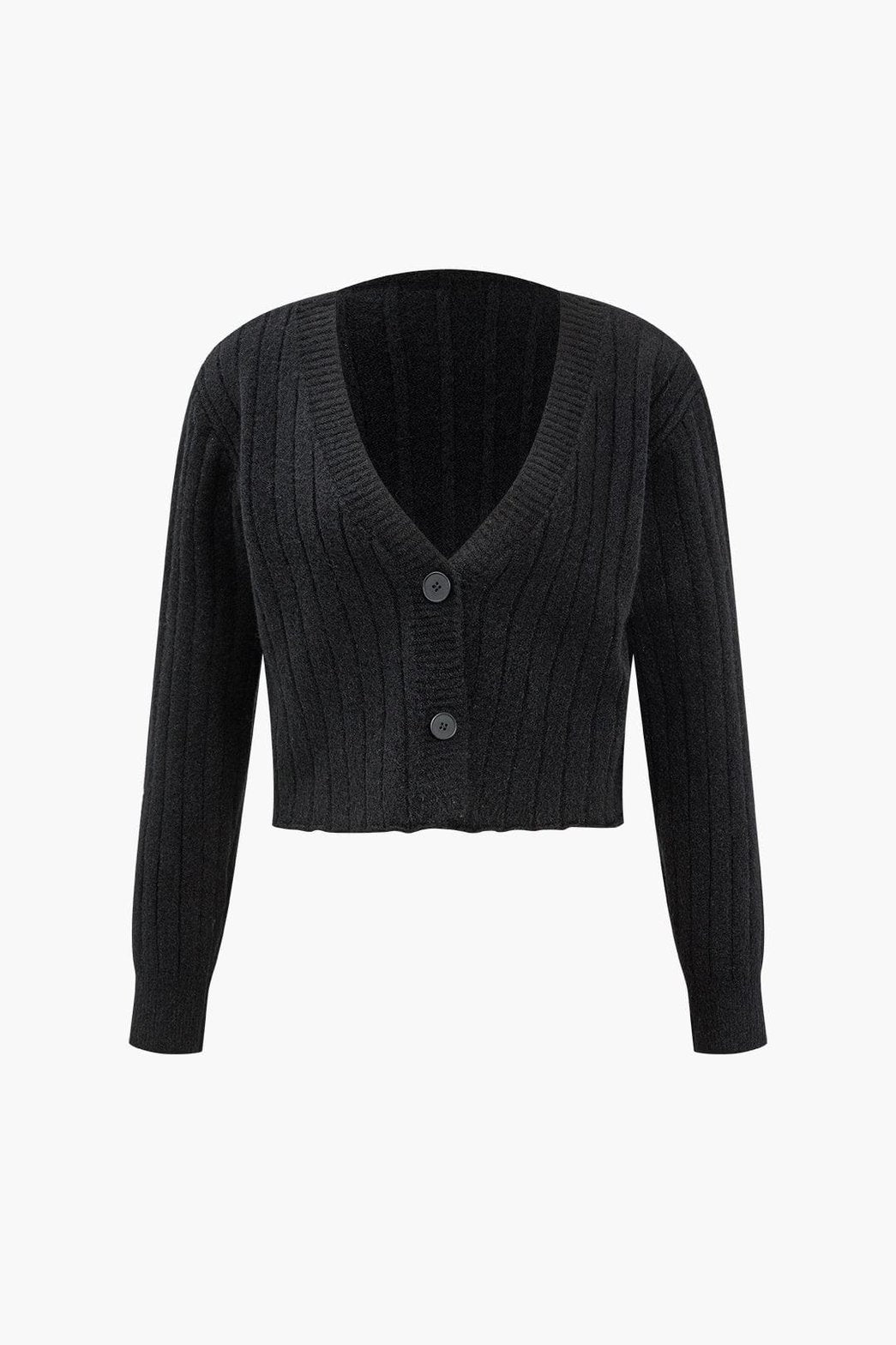 Robe moulante côtelée noire - Douceur