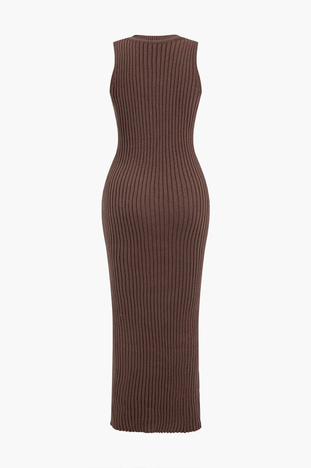 Cardigan long en maille marron confort