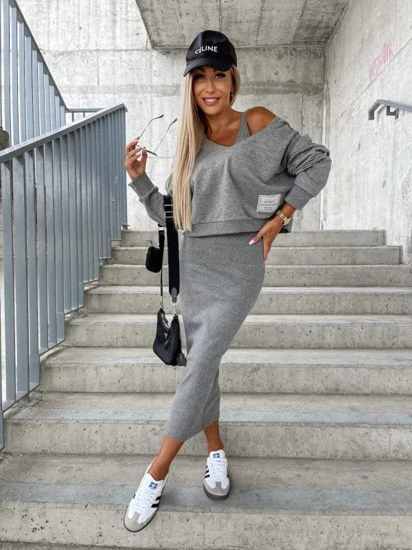 Ensemble gris chic harmonie