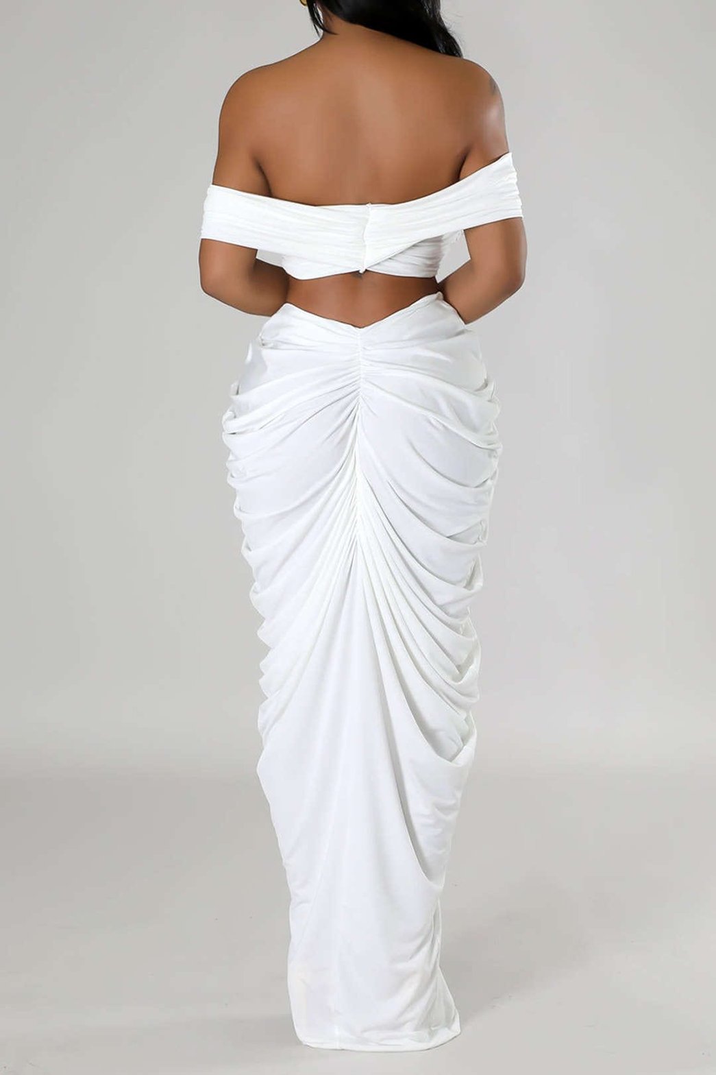 Ensemble Robe Longue Drapée