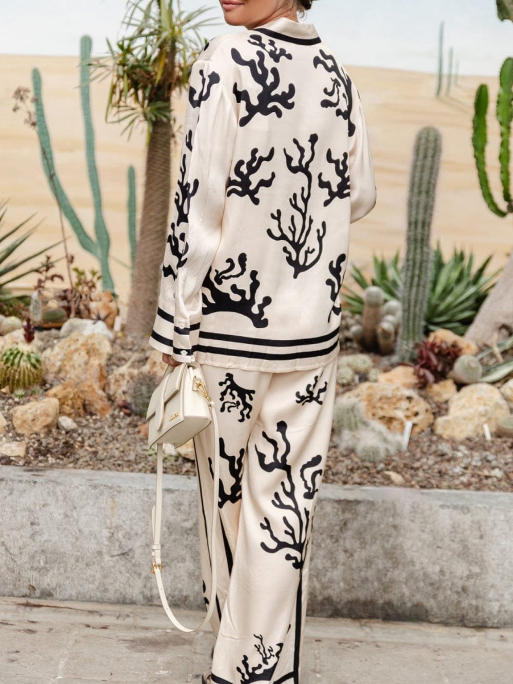 Ensemble coordonné satin sophistiqué harmonie