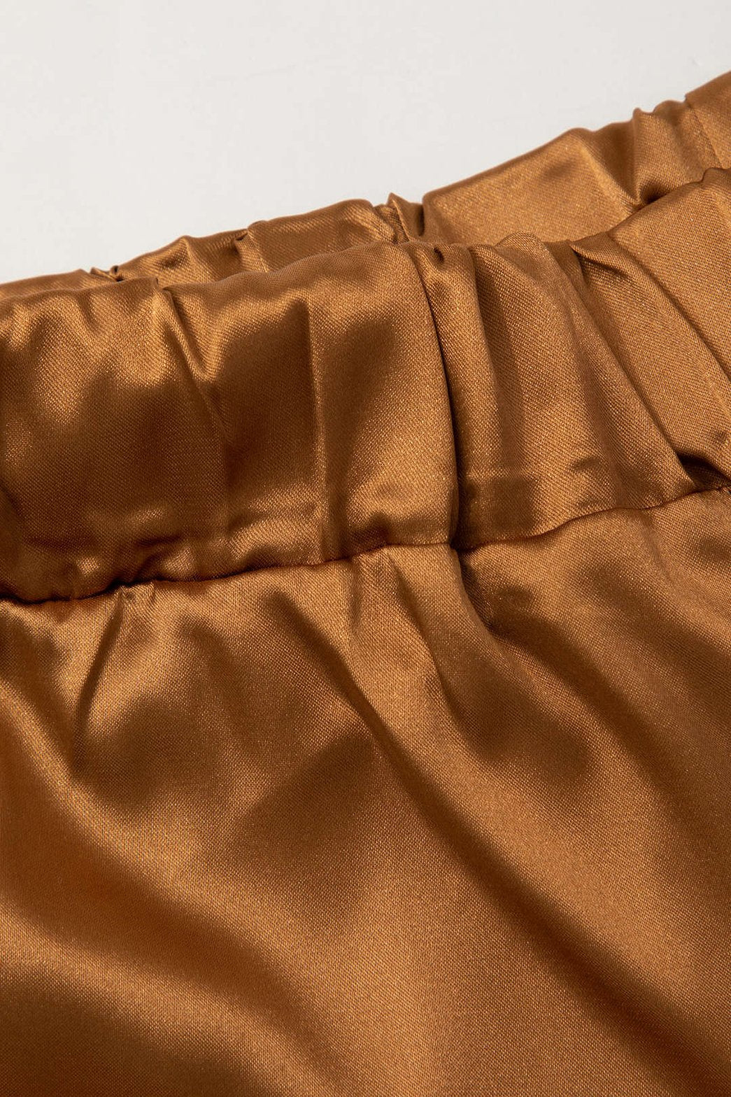 Ensemble Satiné Élégant Chemise et Pantalon Large