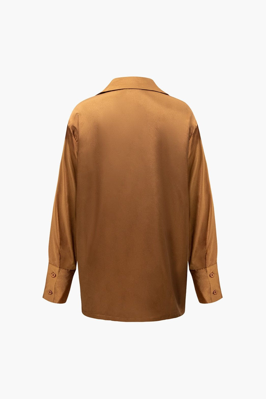 Ensemble Satiné Élégant Chemise et Pantalon Large