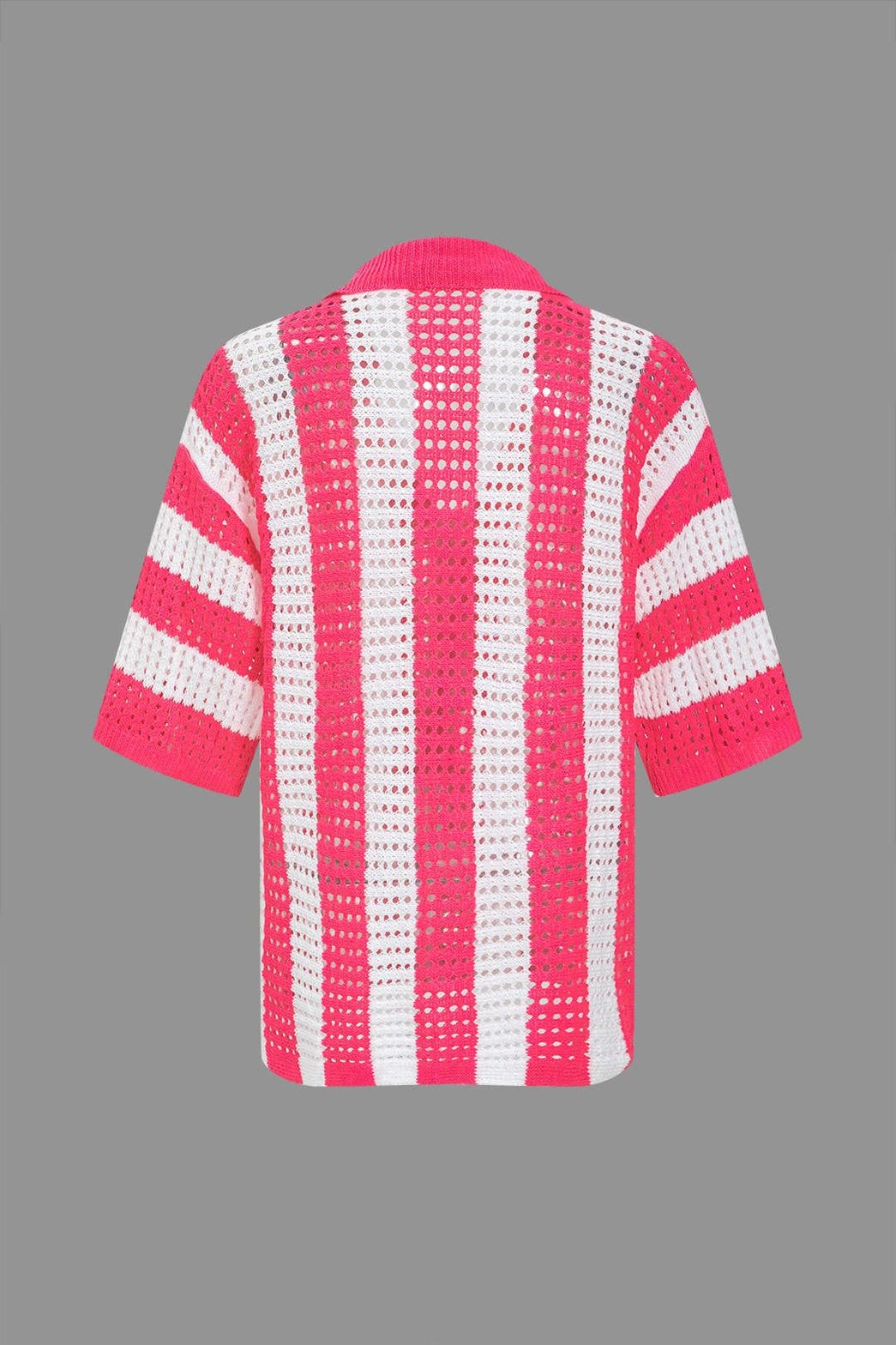 Ensemble court rayé orange douceur