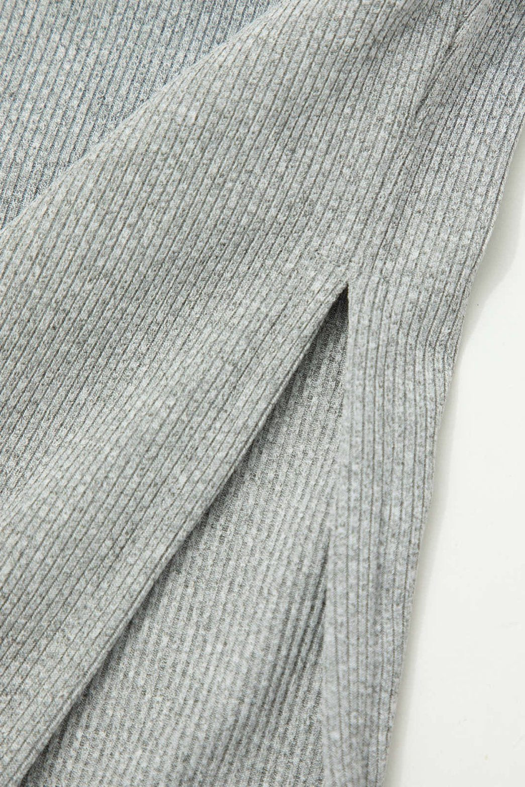 Ensemble Short Côtelé Basic Gris