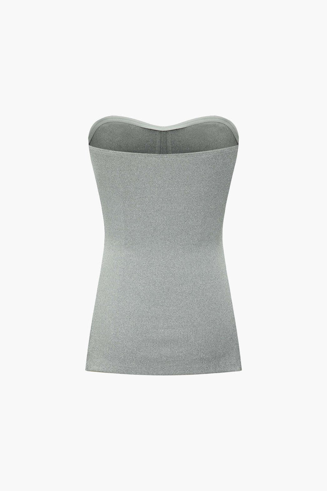 Ensemble Short Côtelé Basic Gris