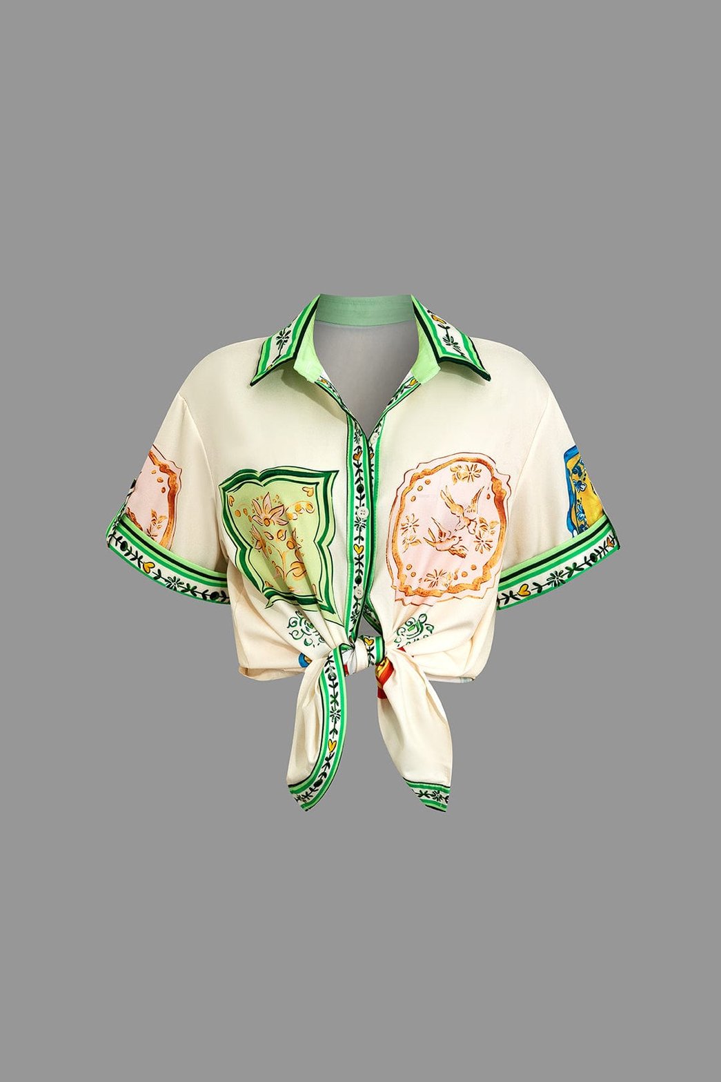 Ensemble coordonné motif foulard vue complète pluie