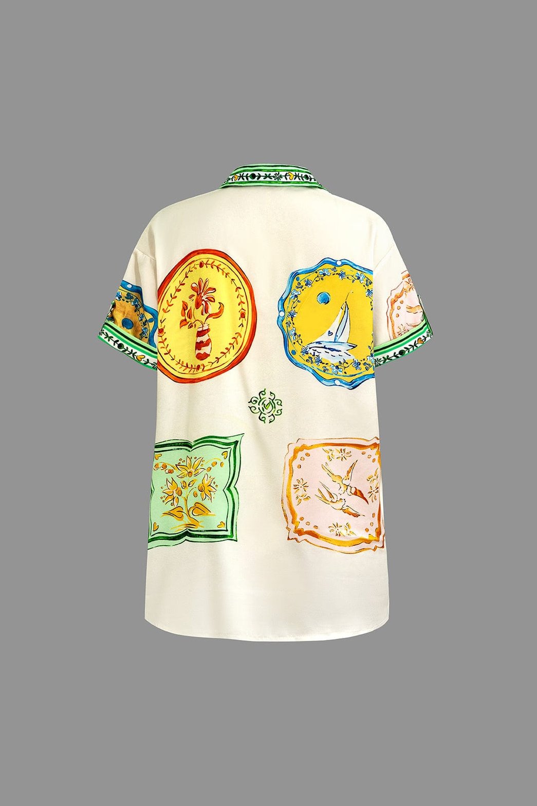 Ensemble coordonné motif foulard vue détaillée vent