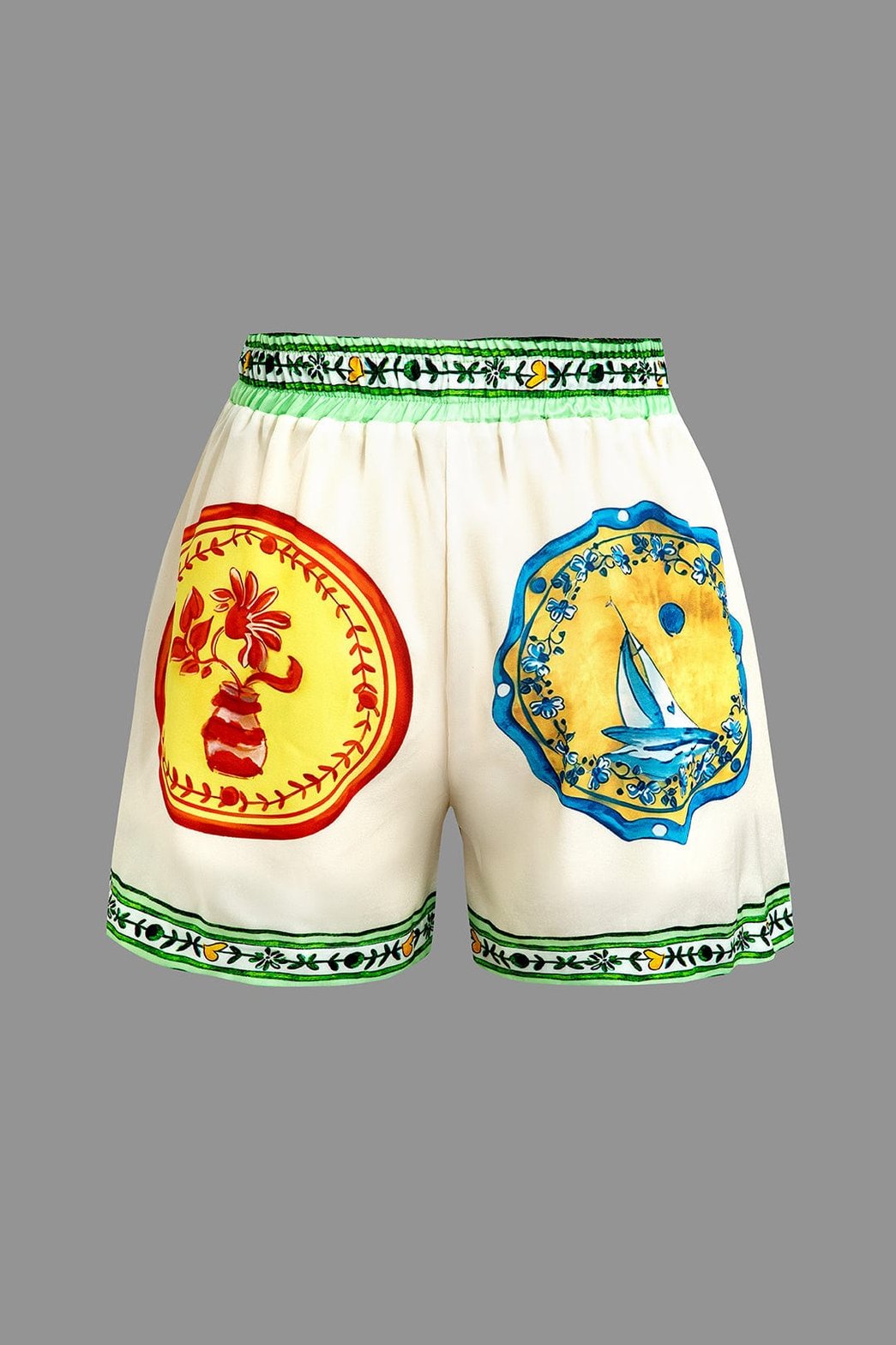 Ensemble coordonné motif foulard vue côté étoile