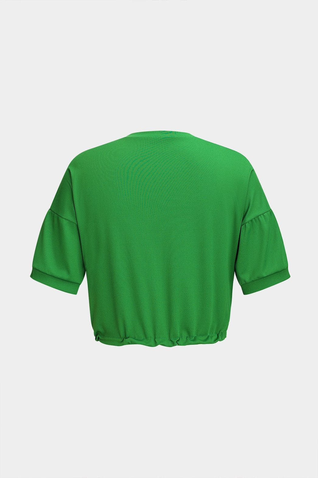 Ensemble patchwork vert et denim vue arrière étoile