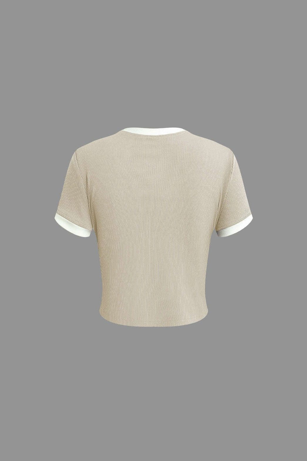 Vue du pantalon côtelé gris et blanc souplesse