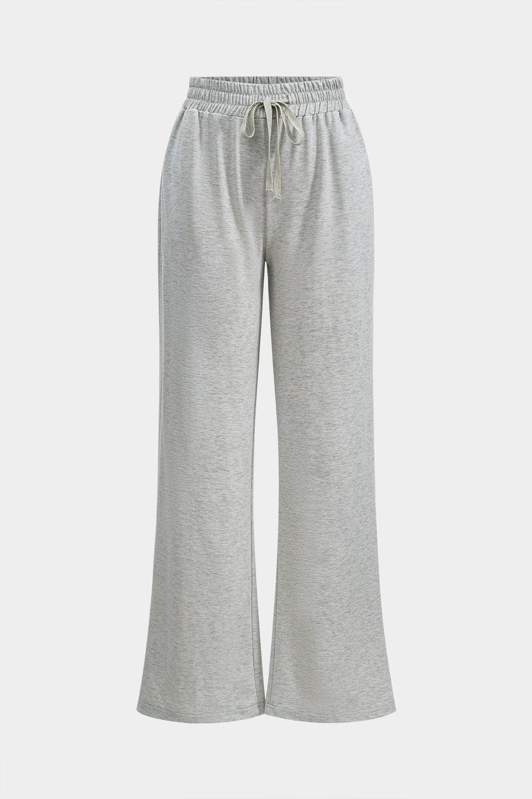 Vue de dos ensemble coordonné gris élégance