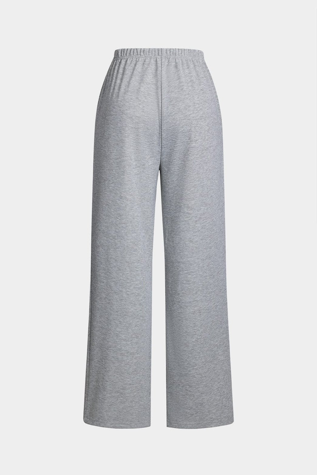 Ensemble casual gris deux pièces élégance