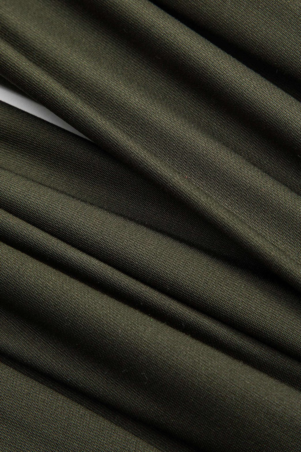 Ensemble simili cuir kaki vue portée arc