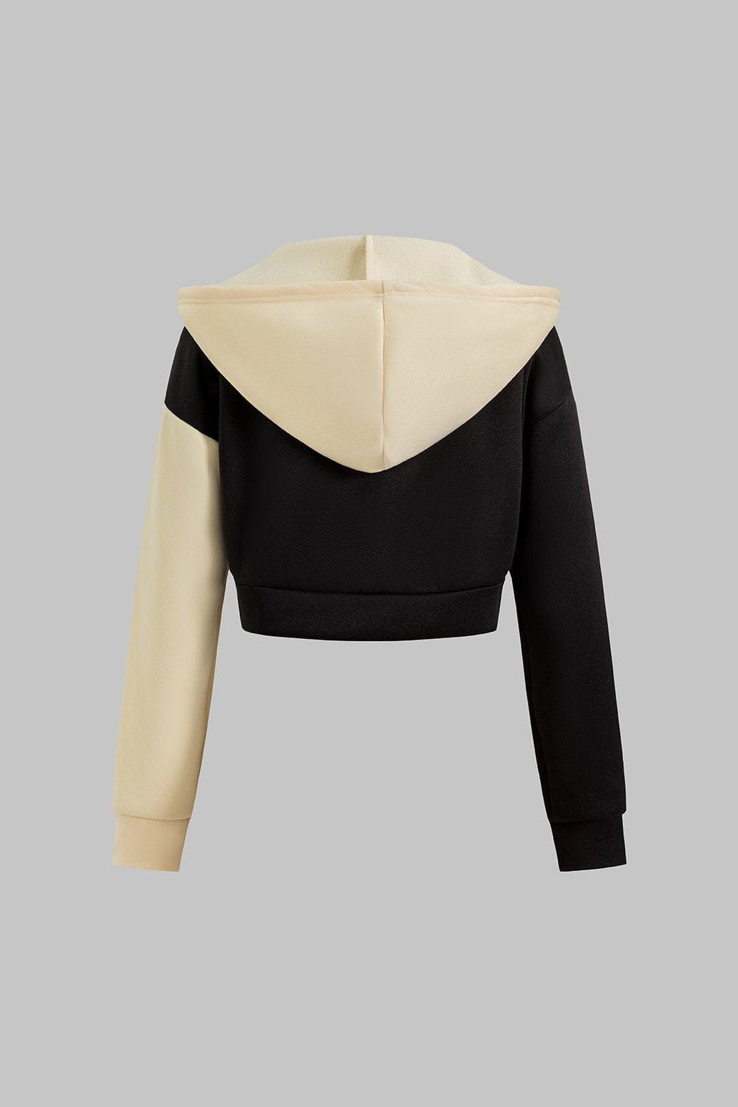 Vue de dos ensemble polaire à capuche douceur