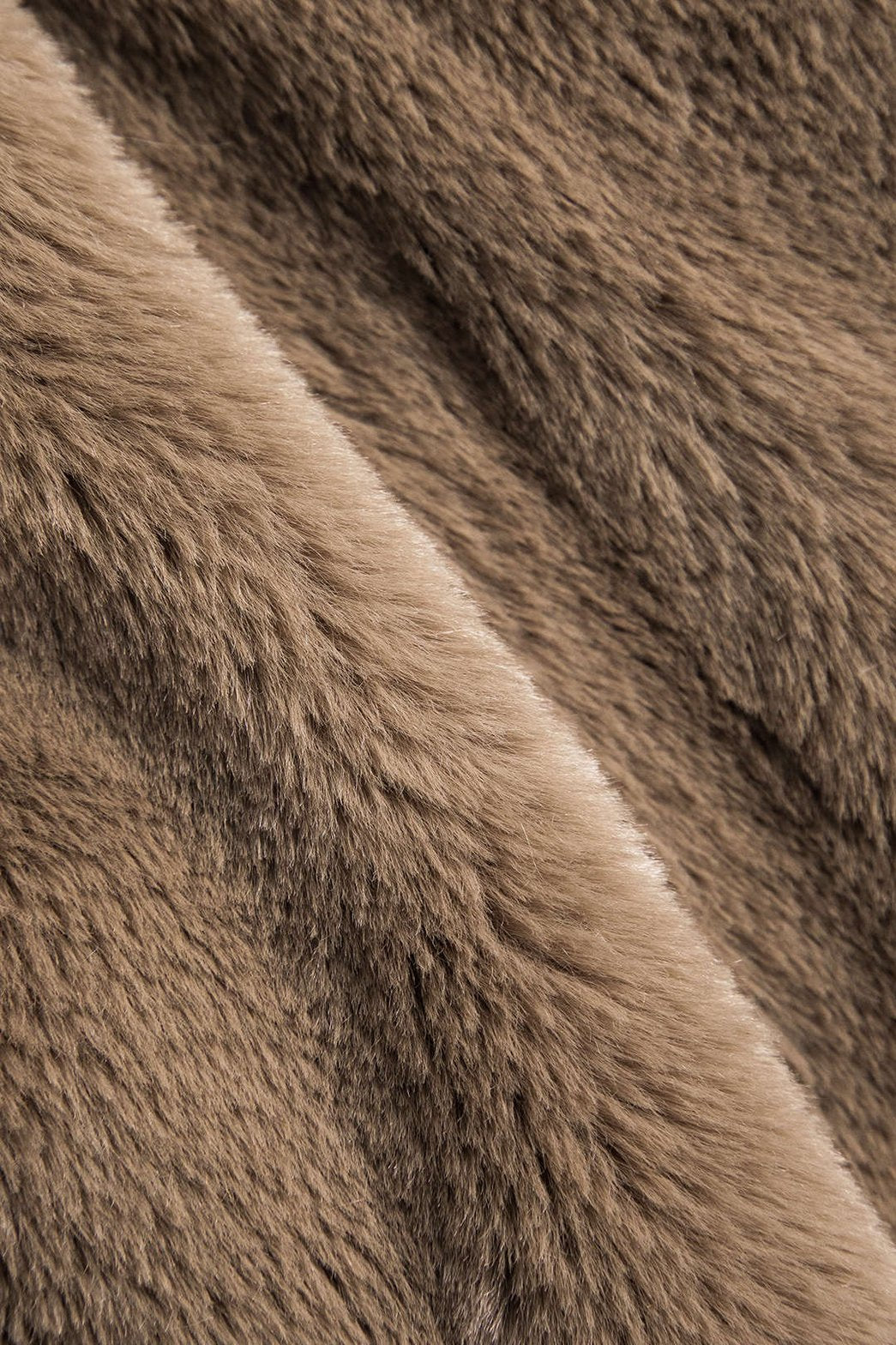 Tenue fausse fourrure marron mode