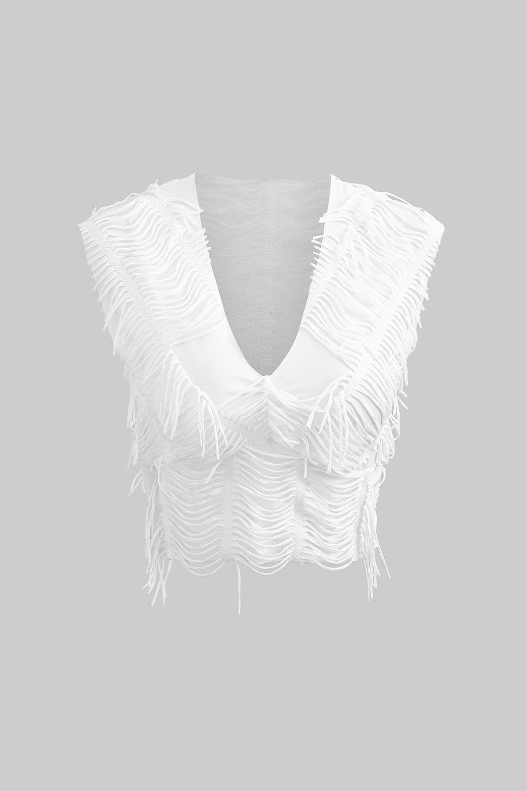 Ensemble Texturé Col V avec Jupe Longue