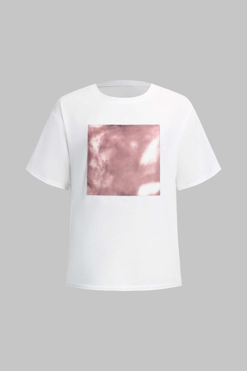 Ensemble tie-dye rose vue latérale élégance