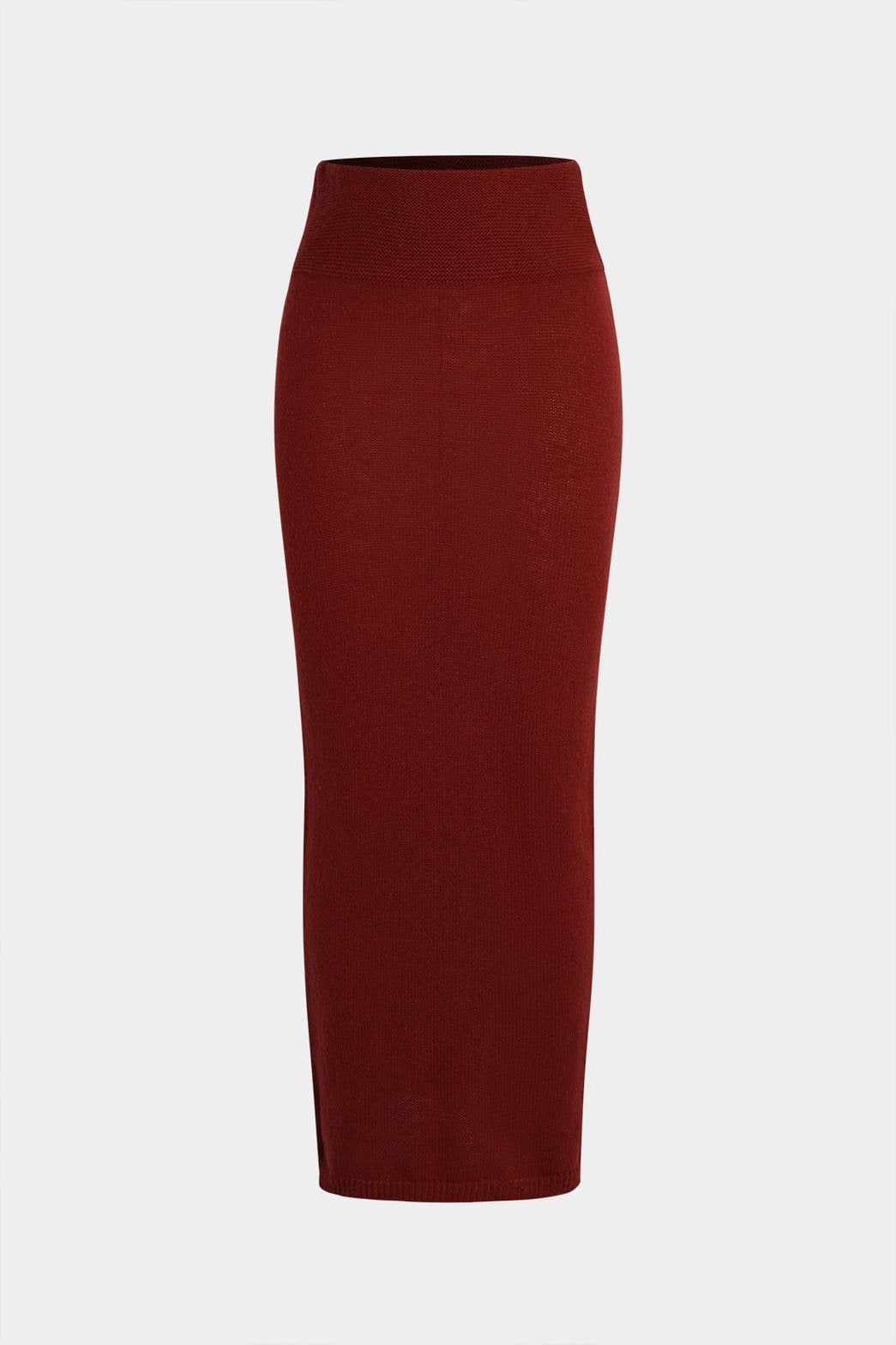 Ensemble tricot bordeaux détail maille chic