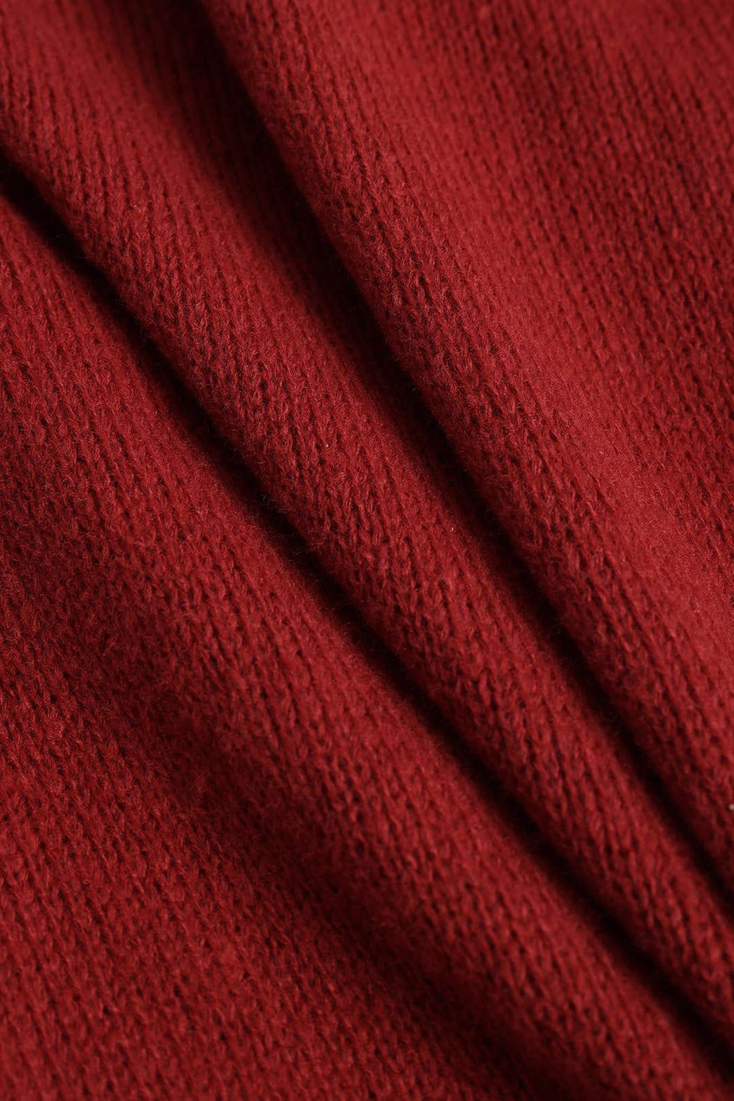 Ensemble tricot bordeaux vue détaillée sublime