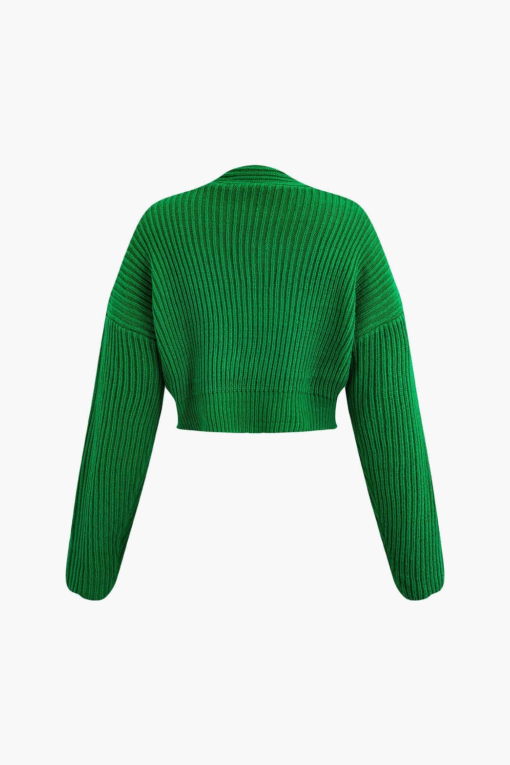 Ensemble Tricot Côtelé Pull Col V et Jupe