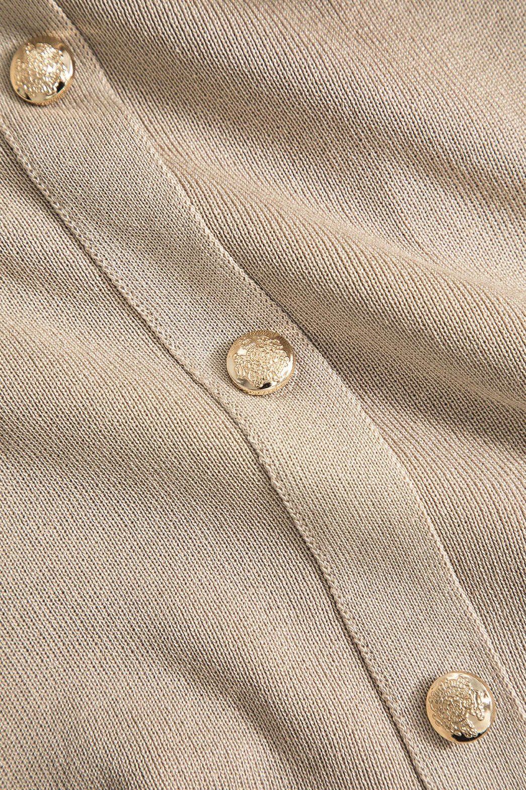 Ensemble Tricot Crop Top et Jupe Longue