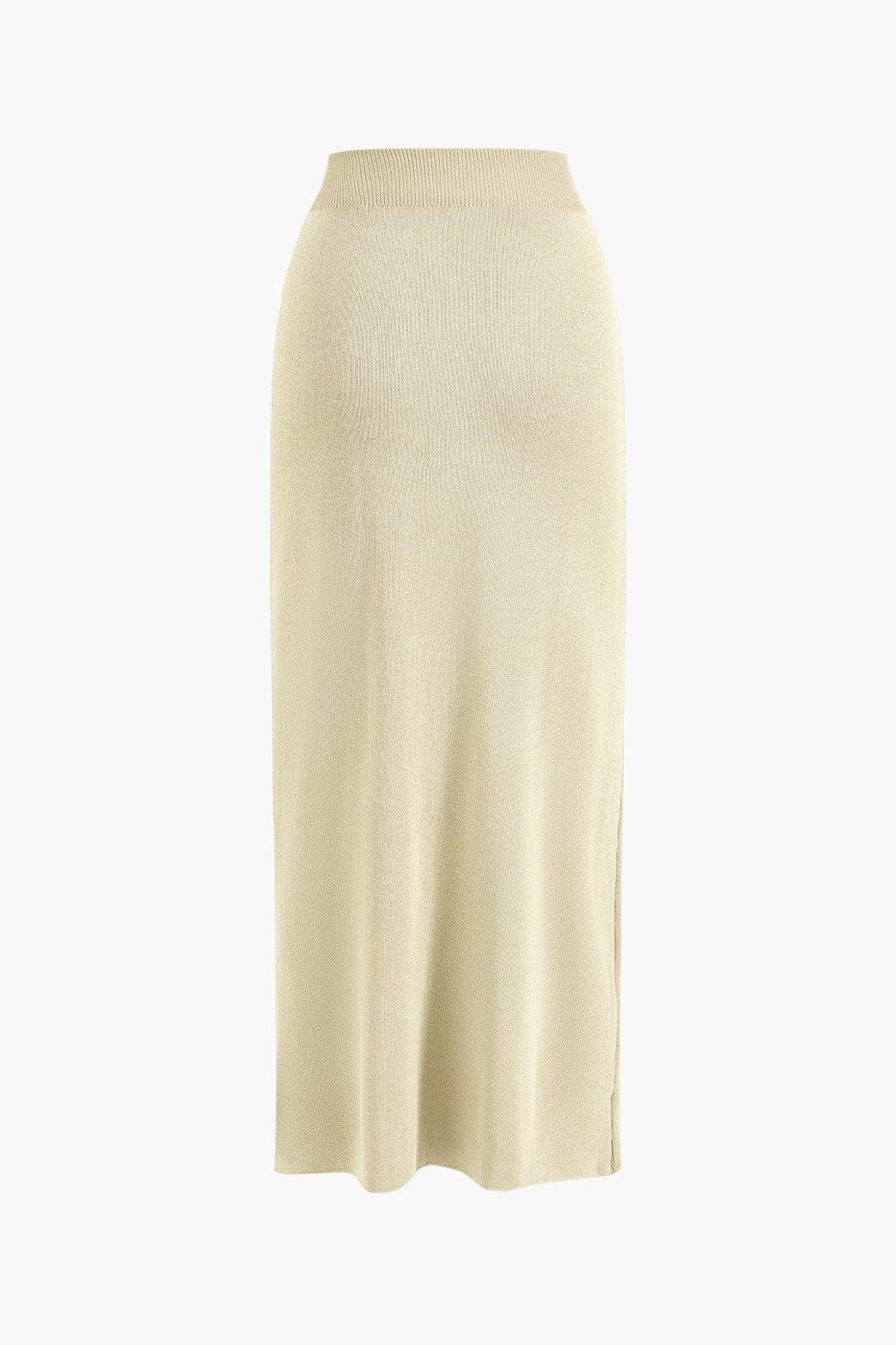 Ensemble Tricot Crop Top et Jupe Longue