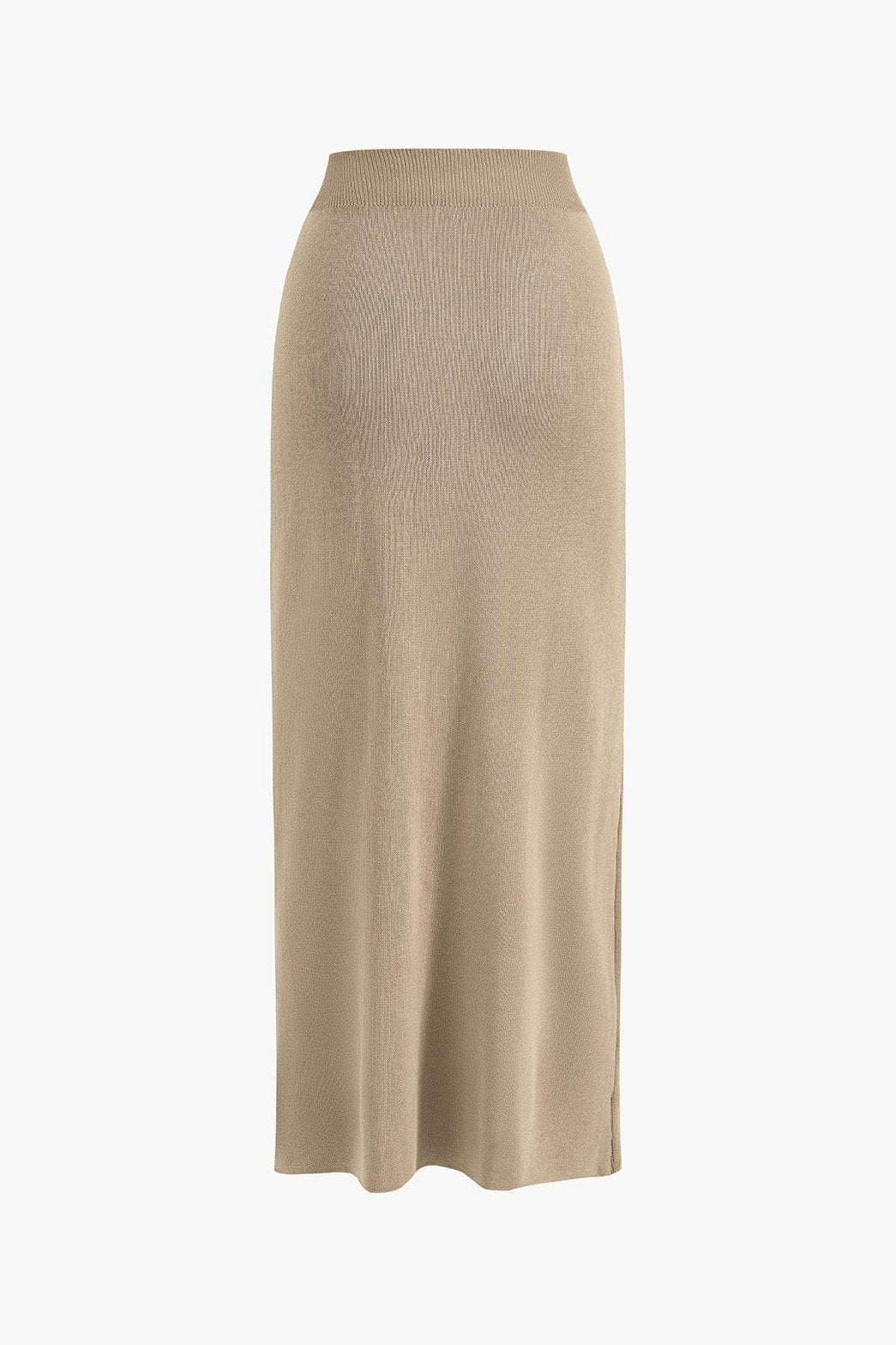 Ensemble Tricot Crop Top et Jupe Longue