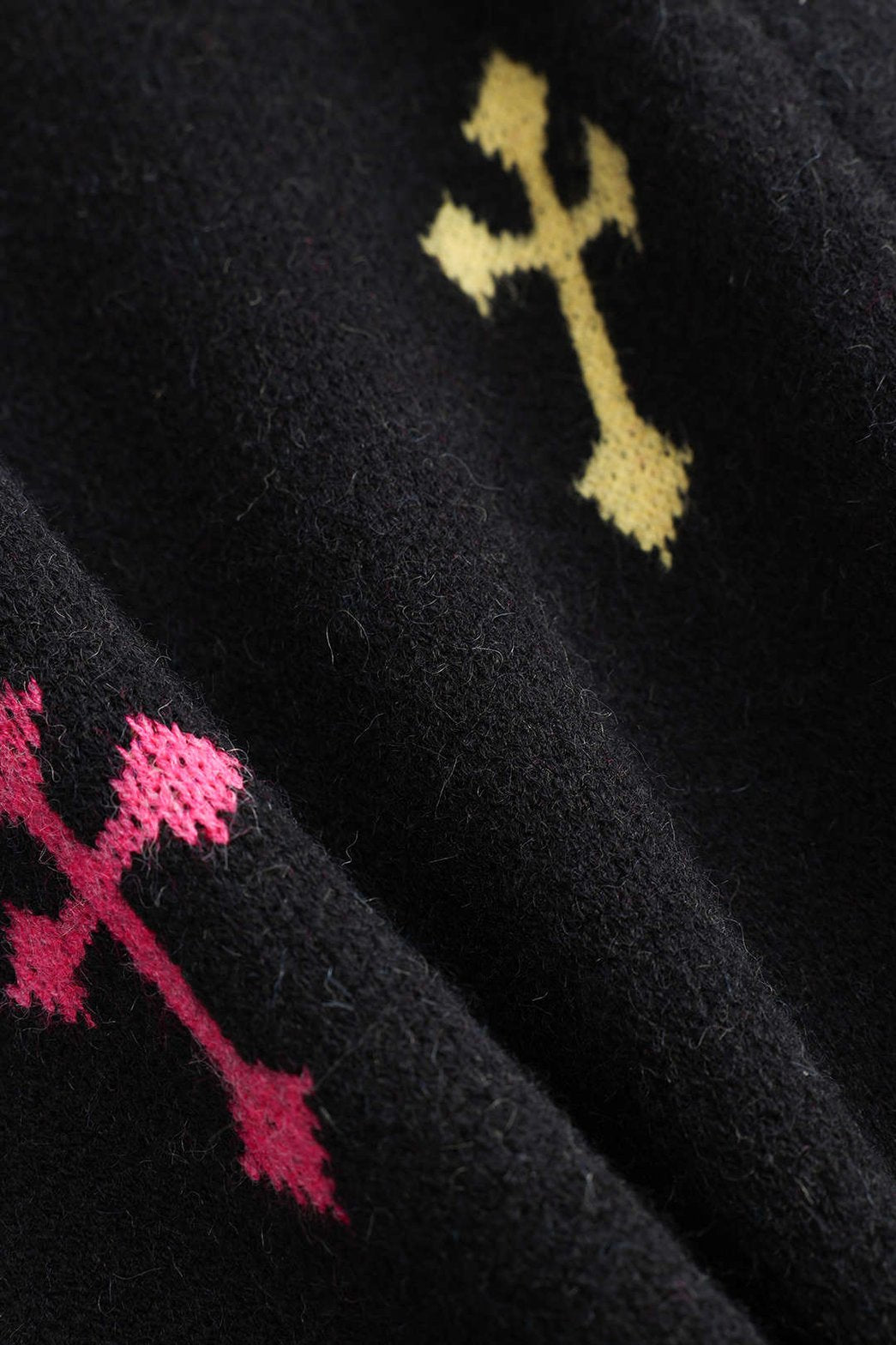 Ensemble tricot géométrique détail finitions délicatesse