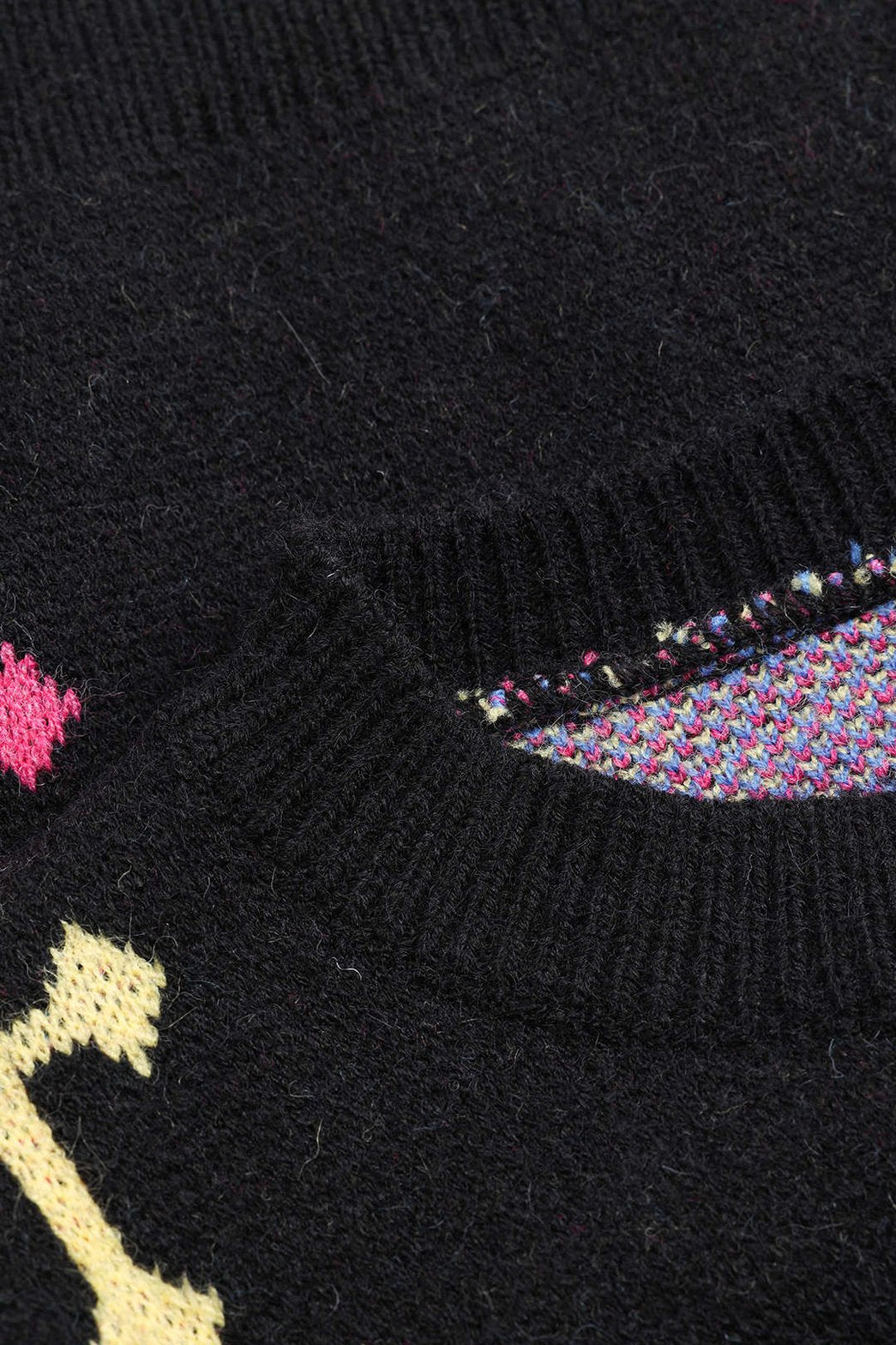 Ensemble tricot géométrique vue ensemble charme