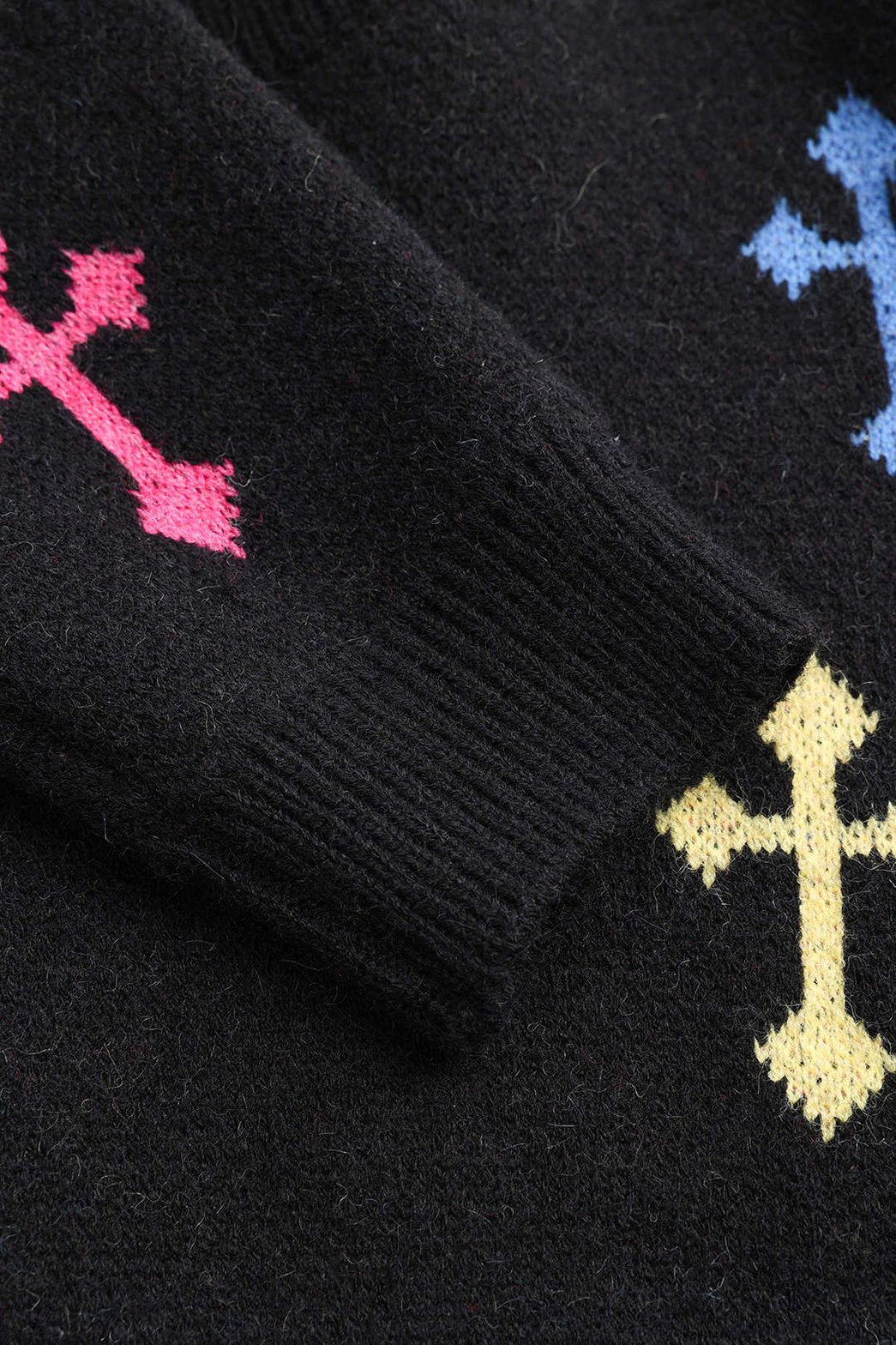 Ensemble tricot géométrique vue globale allure