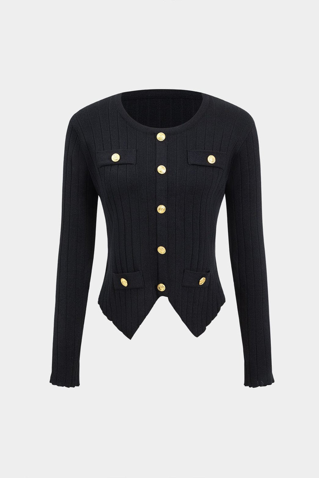 Ensemble tricot ajusté élégant perle