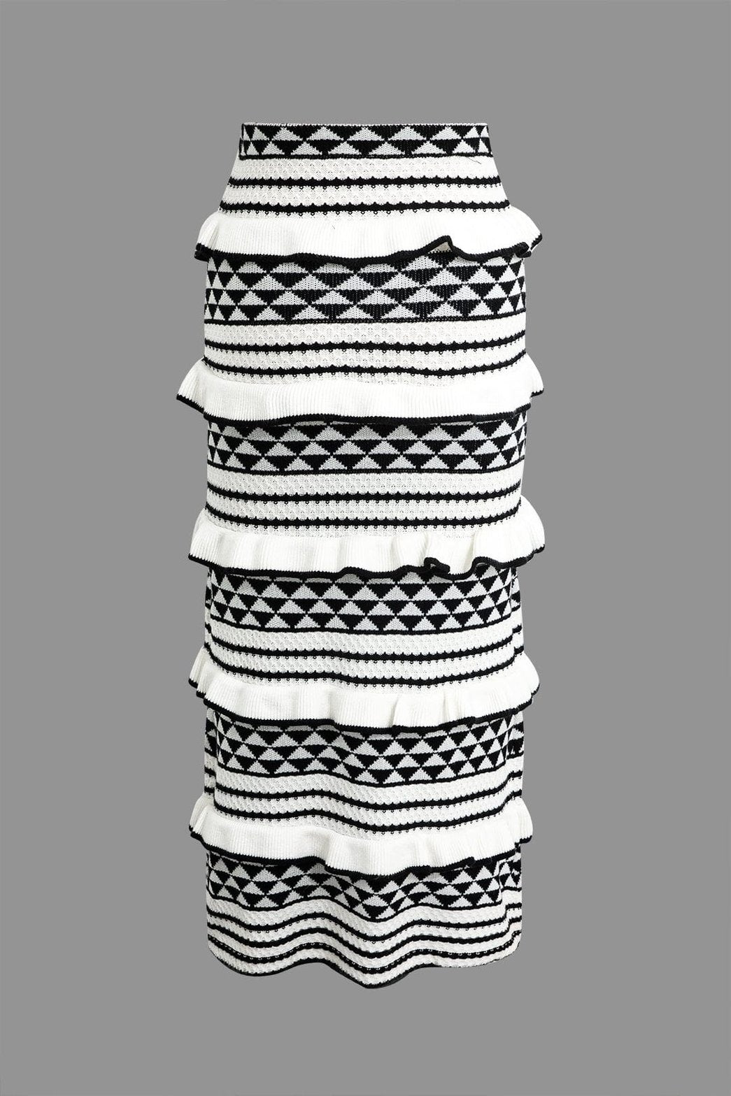 Ensemble tricot volants superposés grâce