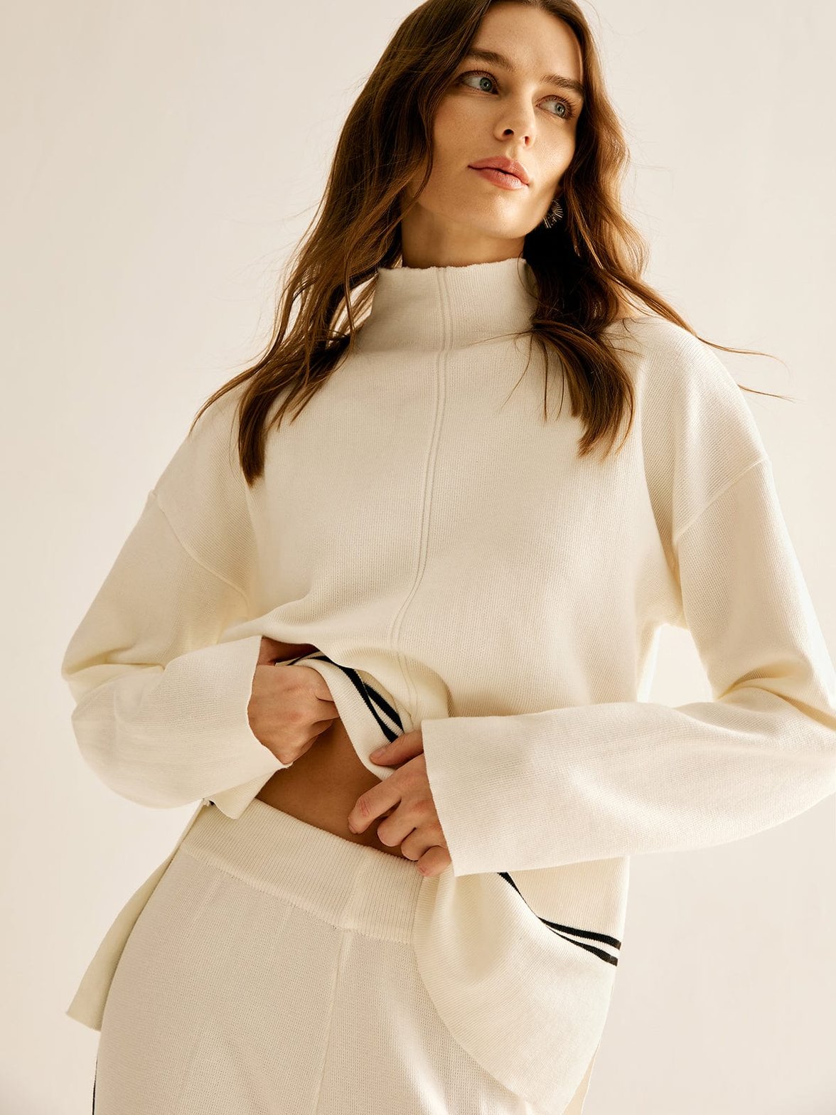 Vue de dos ensemble blanc sérénité