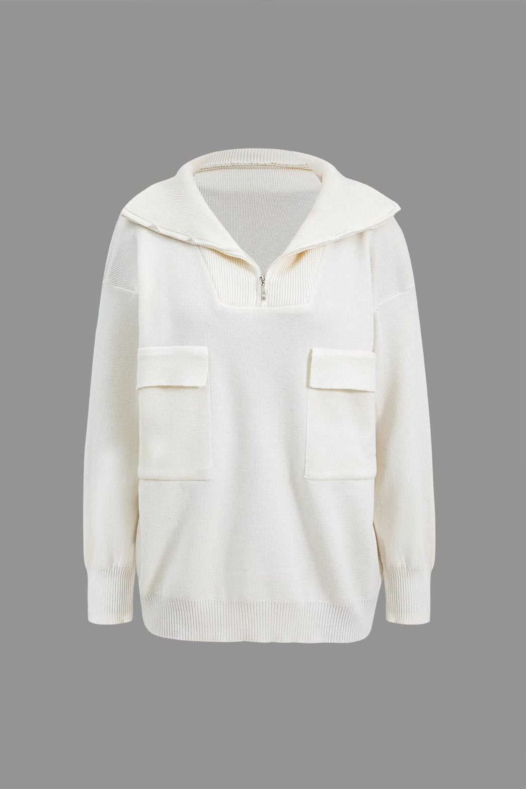 Ensemble jupe longue tricot blanc harmonie