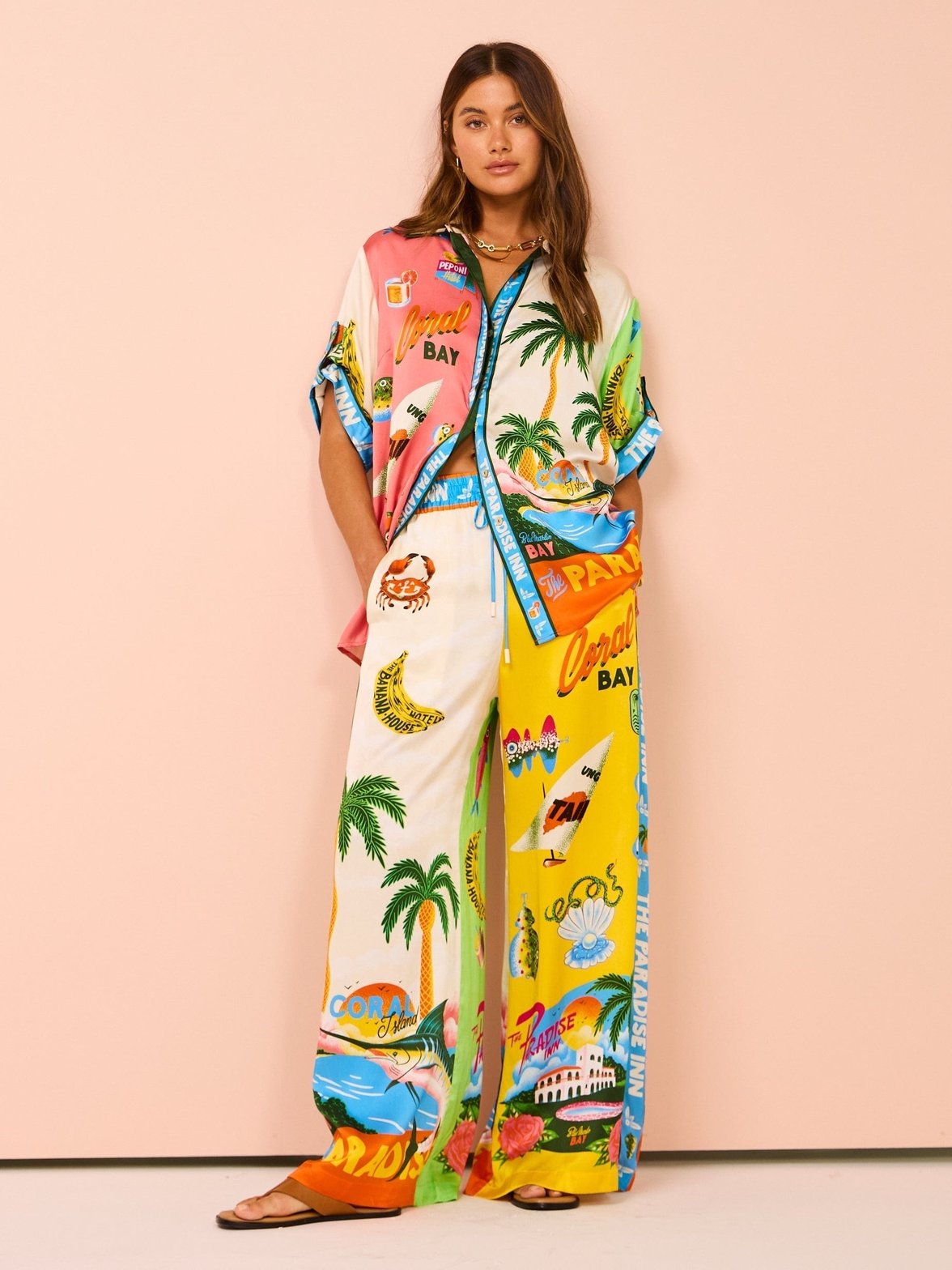 Ensemble Tropical Chic Imprimé Palmiers