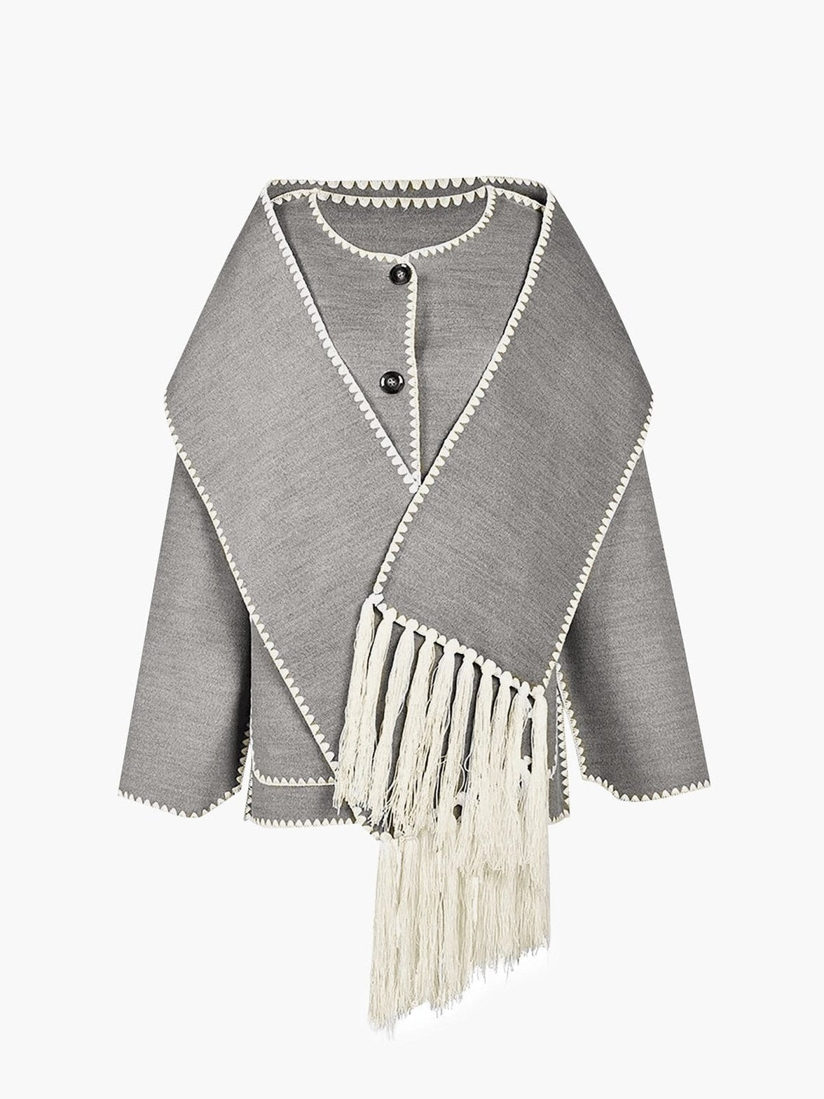 Ensemble Veste Élégante avec Écharpe Assortie