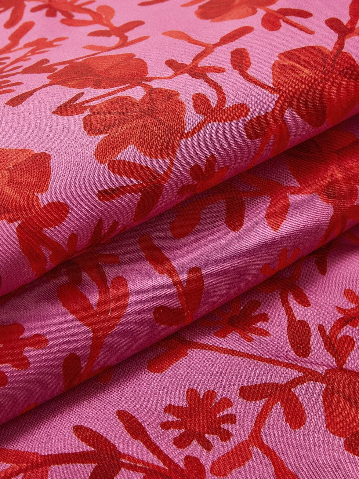 Gilet rose à motifs floraux nuage