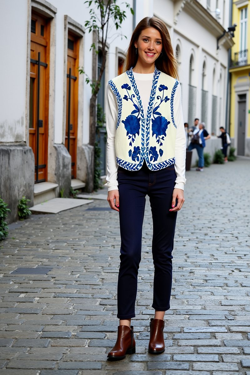 Détail broderie florale harmonie