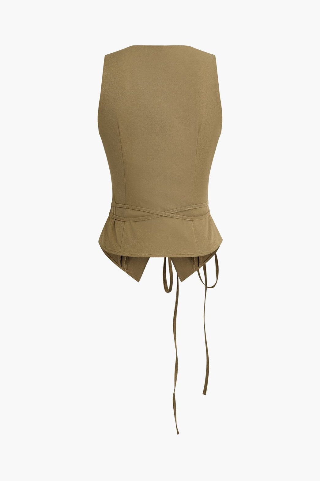 Détail ceinture gilet camel grâce